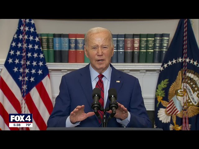 ⁣Joe Biden, Donald Trump address college protests