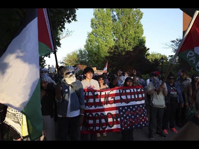 ⁣Biden under pressure over pro-Palestinian campus protests