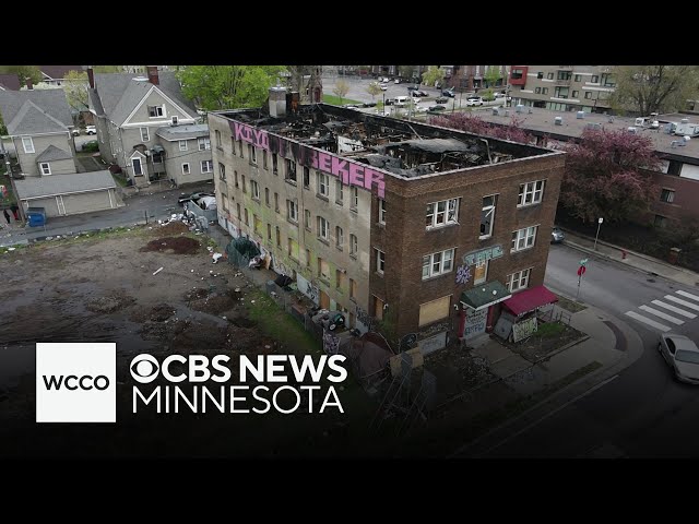 ⁣1 month after fire, troubled abandoned building in Minneapolis has problems again