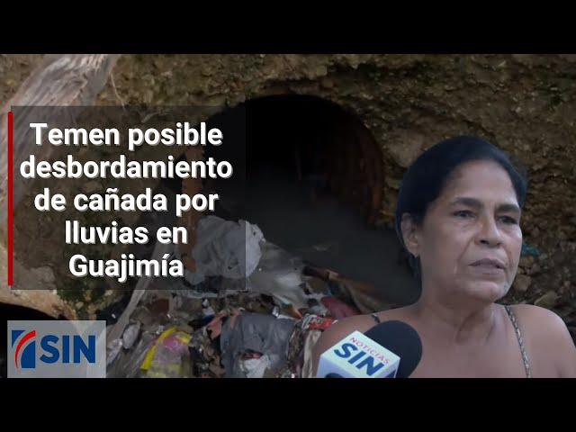 ⁣Temen posible desbordamiento de cañada por lluvias en Guajimía