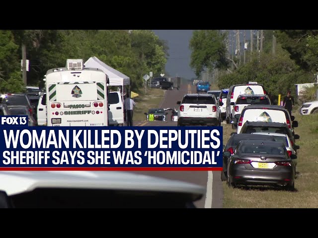 ⁣Armed woman killed by Pasco deputies
