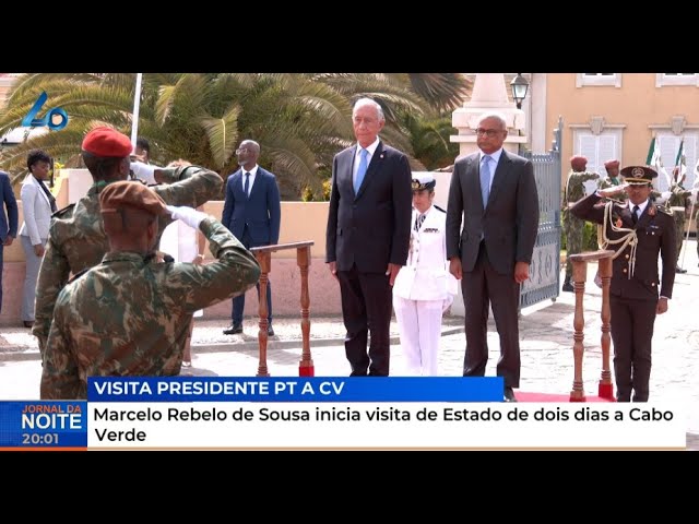 ⁣Marcelo Rebelo de Sousa inicia visita de Estado de dois dias a Cabo Verde