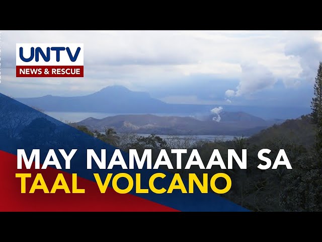 ⁣PHIVOLCS, may namataang apoy na sumiklab sa bahagi ng Taal Volcano Island