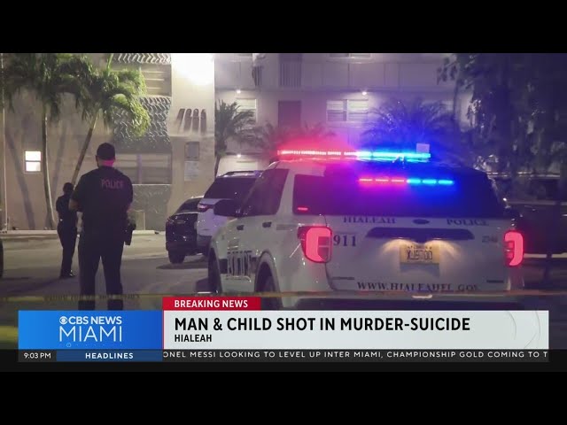 ⁣Man, child shot in murder-suicide