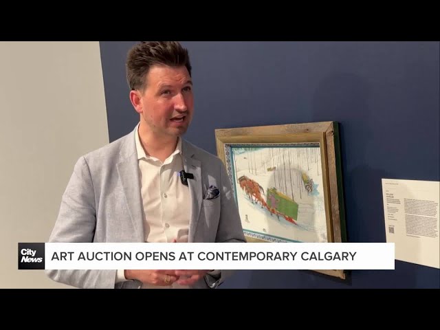 ⁣Art auction opens at Contemporary Calgary