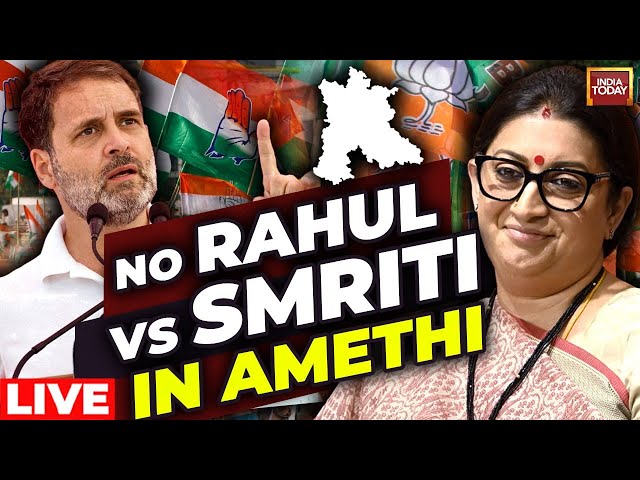 ⁣Lok Sabha polls 2024 LIVE News |  Congress fields Rahul Gandhi from Rae Bareli,  KL Sharma vs Smriti