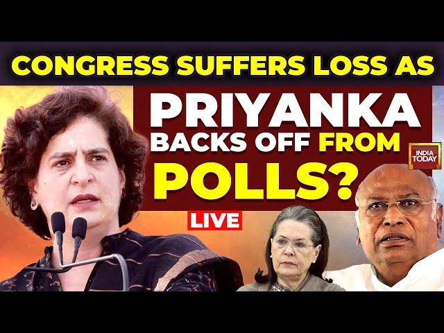⁣LIVE: Congress Ends Amethi & Raebareli Suspense | Priyanka Gandhi Backs Off From Lok Sabha Polls