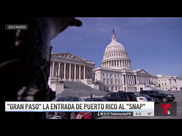 "Gran paso" que Senado federal incluya a Puerto Rico en el SNAP