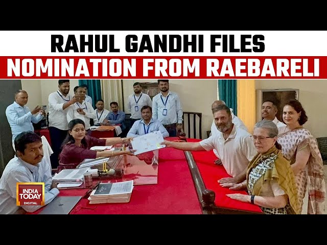 ⁣Rahul Gandhi Files Nomination From Raebareli, Contest Against BJP's Dinesh Pratap Singh