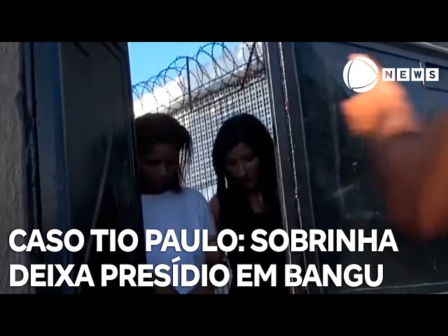 ⁣Caso Tio Paulo: Érika deixa presídio de Bangu no Rio de Janeiro