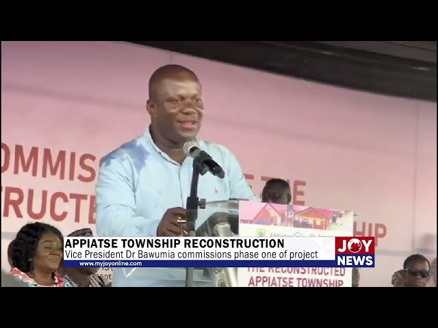 ⁣Appiatse township reconstruction: Vice President Dr Bawumia commissions phase one of project