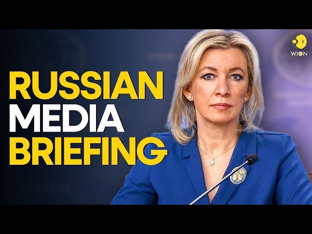 ⁣Russia LIVE: Russian foreign ministry's Zakharova holds weekly briefing | WION LIVE