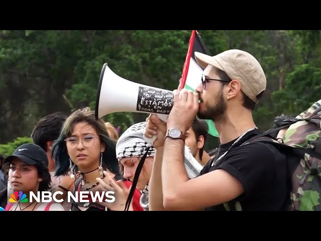 ⁣Students across the world protest over Gaza and in support of U.S. demonstrators