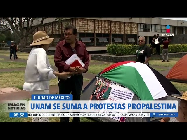 ⁣La UNAM se suma a las protestas propalestinas