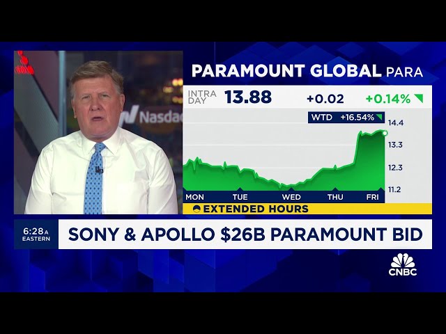 ⁣Sony and Apollo make $26 billion all-cash offer for Paramount
