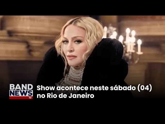 ⁣Madonna realiza passagem de som e atrai multidão | BandNews TV