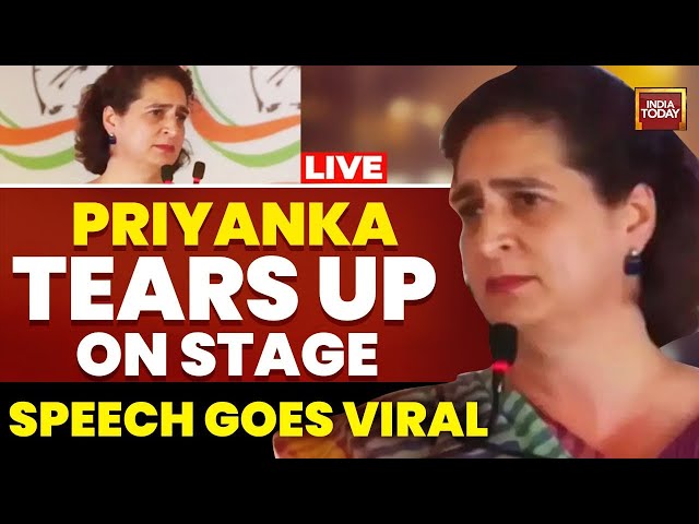 ⁣LIVE: Priyanka Gandhi's Emotional Response To PM Modi's Attack On Father Rajiv Gandhi  | I