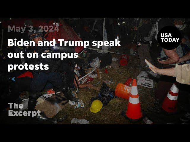 ⁣Biden and Trump speak out on campus protests | The Excerpt