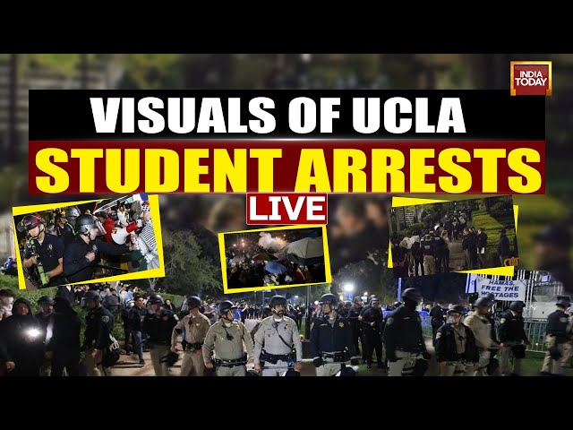 ⁣Watch LIVE: Police Enter UCLA Campus At Night To Remove Pro-Palestine Encampments | India Today LIVE