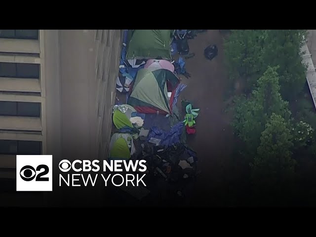 ⁣NYPD called to clear NYU encampment, arrest protesters