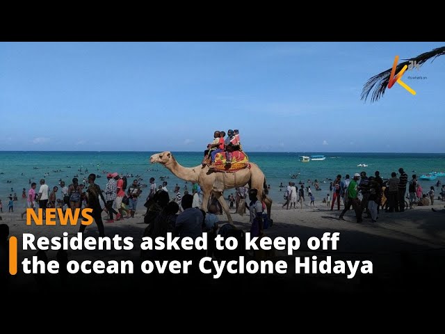 ⁣Mombasa residents asked to keep off the ocean over Cyclone Hidaya