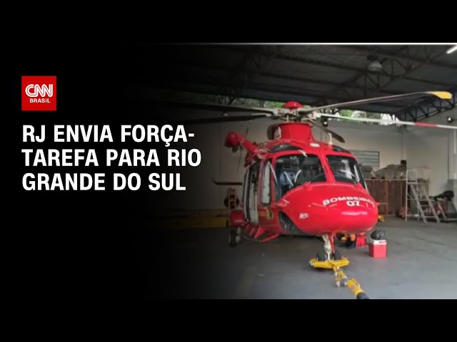 ⁣RJ envia força-tarefa para Rio Grande do Sul | LIVE CNN