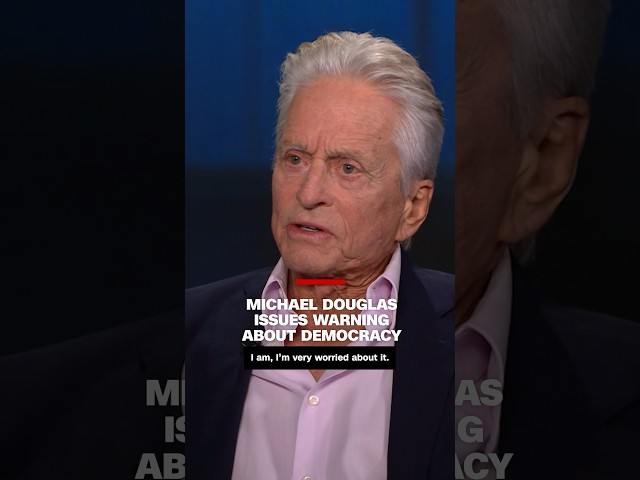 ⁣Michael Douglas issues warning about democracy