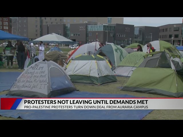 ⁣Pro-Palestine protesters reject $15K offer to end Auraria Campus encampment