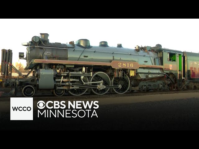 ⁣Historic steam engine train rolls into Twin Cities