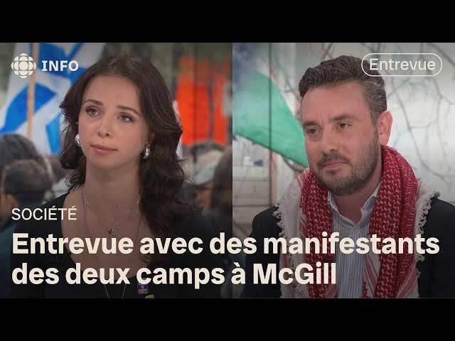 ⁣Manifestations pro-israéliens et propalestiniens à McGill : entrevue avec les 2 camps