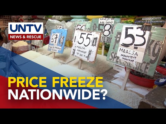⁣Implementing ‘price freeze’ on rice nationwide, not necessary - DA