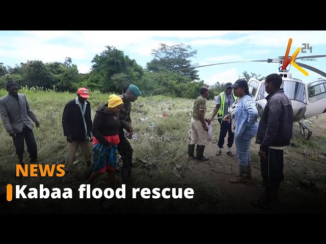 ⁣Eight people cheat death as flooded River Athi maroons a village in Kabaa