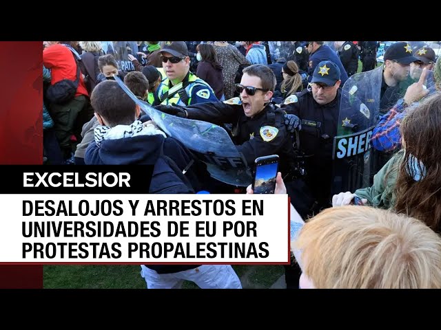 Más de 2 mil arrestos en universidades de EU por protestas propalestinas