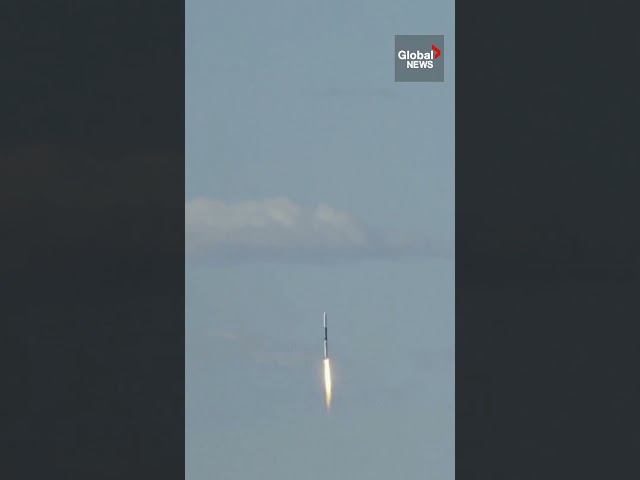 ⁣Rocket powered by candle wax launches into space for 1st time️