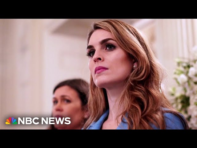 ⁣Hope Hicks testifies about learning of the 'Access Hollywood' tape
