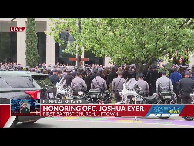 ⁣Overwhleming Support: Law enforcement honors OFC. Eyer