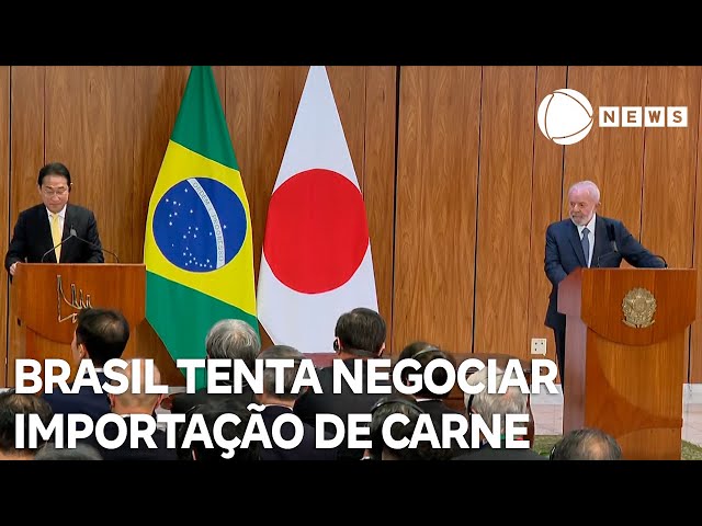 ⁣Brasil tenta negociar importação da carne para o Japão