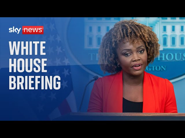 ⁣Watch live: White House briefing