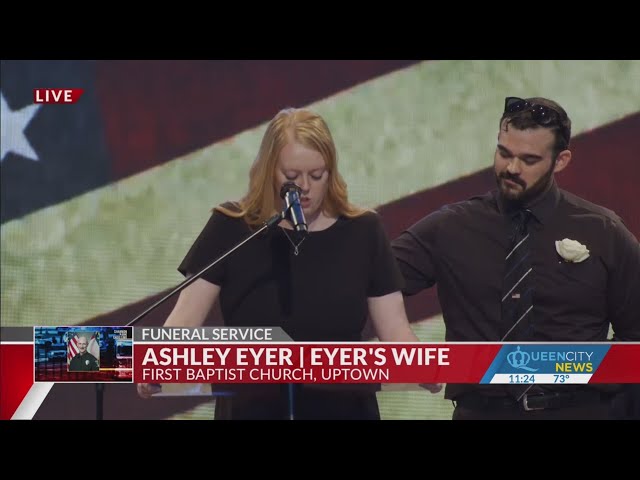 ⁣Ashley Eyer pays tribute to her husband, Officer Joshua Eyer
