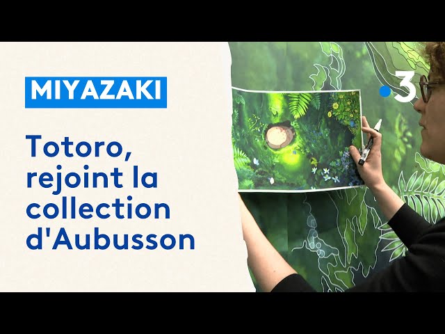 ⁣Totoro, personnage de Miyazaki, rejoint la collection des tapisseries d'Aubusson
