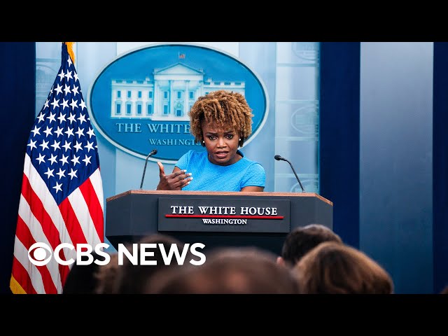 ⁣White House briefs press for first time since Biden remarks on campus protests | full video