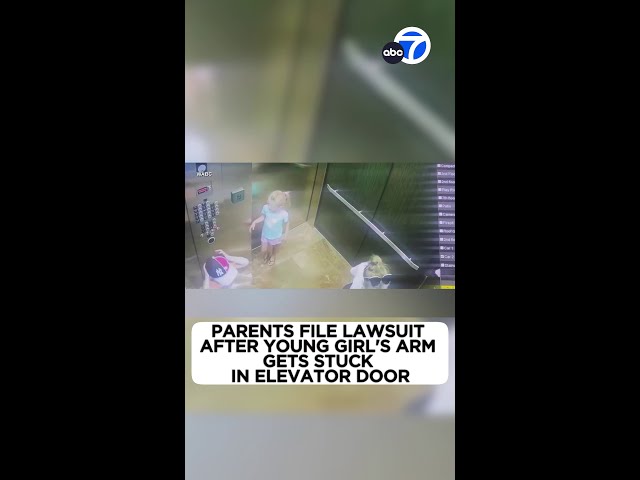 ⁣Parents file lawsuit after girl's arm gets stuck in elevator door