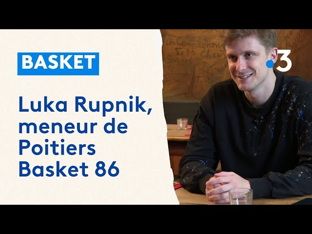 ⁣Luka Rupnik, meneur de Poitiers Basket 86