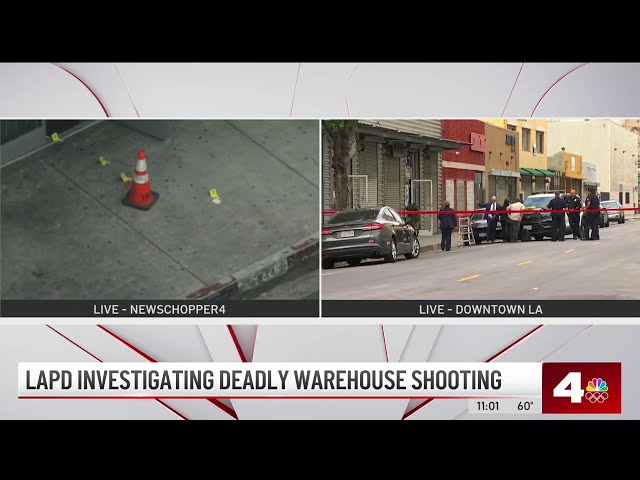 ⁣1 killed in downtown LA warehouse shooting