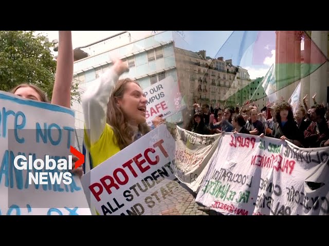 ⁣Pro-Palestinian protests spread to universities around the world as Gazans express gratitude