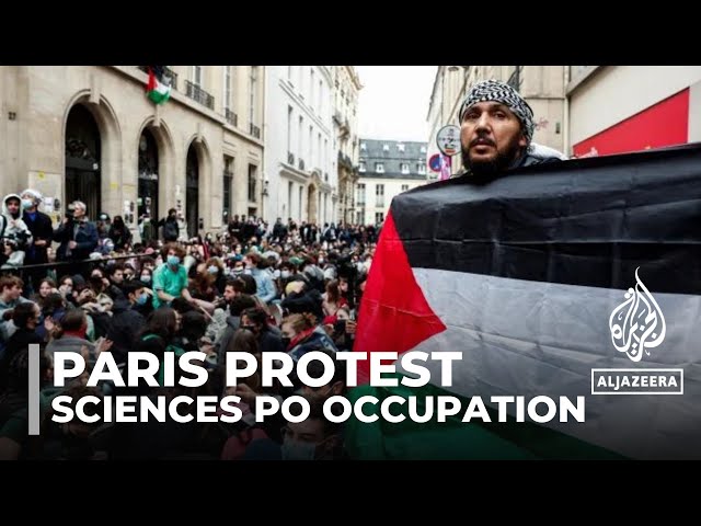 ⁣Police remove pro-Palestinian students from Paris’s Sciences Po university
