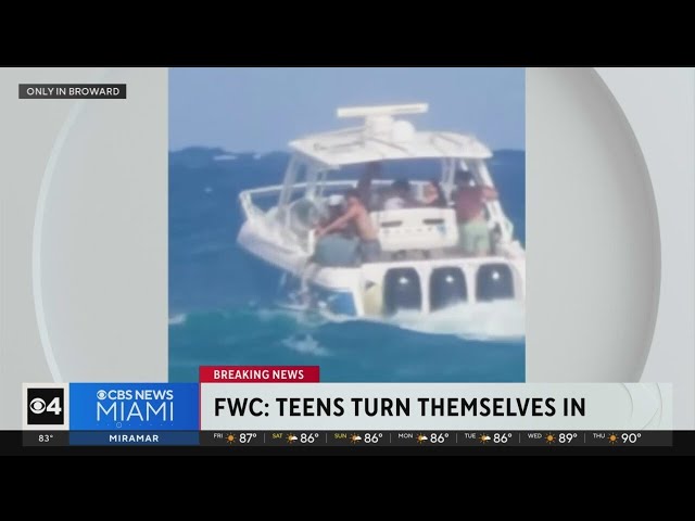 ⁣2 teens turns themselves in after group of young boaters dump trash into Boca Inlet