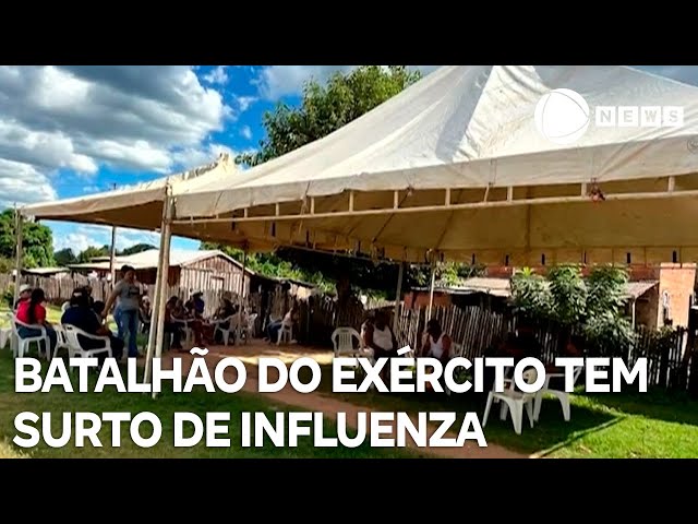 Batalhão do exército tem surto de influenza