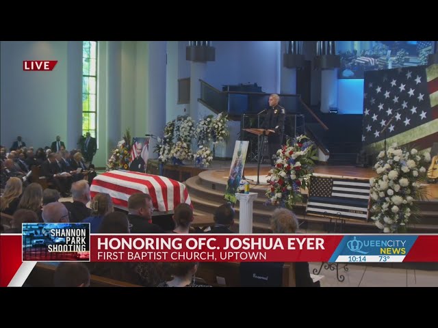 ⁣Funeral: Honoring the life and service of CMPD Officer Joshua Eyer