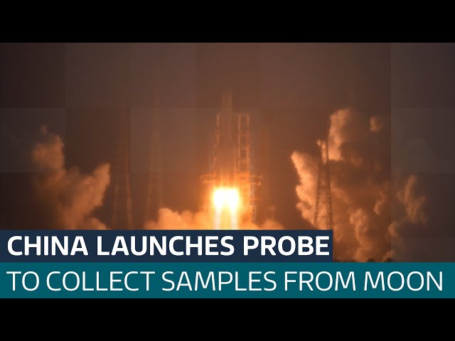 ⁣China launches world’s first mission to collect samples from the far side of the moon | ITV News